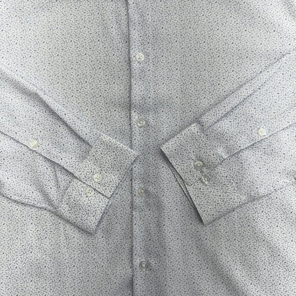 Kenneth Cole REACTION Men's Quick Dry Performance Shirt, White 17-17.5 34/35, XL - Picture 7 of 14